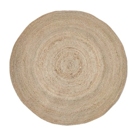 Natural Round Hand Woven Jute Rug 03 Feet